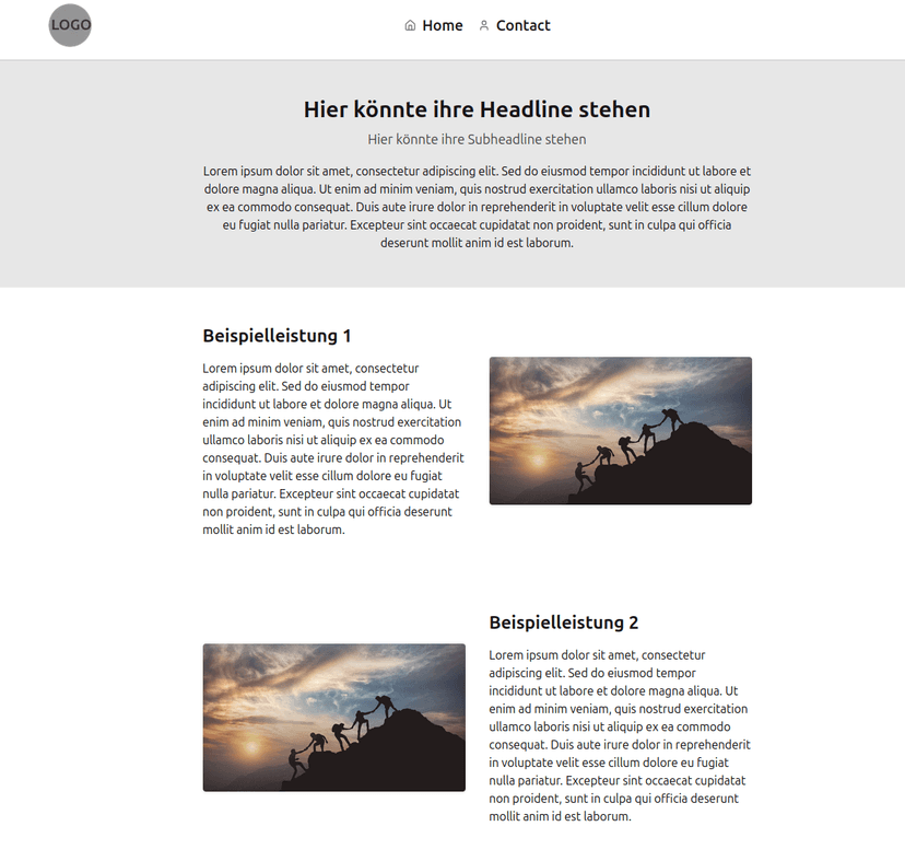 Landing Page for small businesses